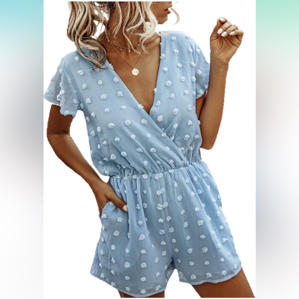 Women’s Blue Large Romper